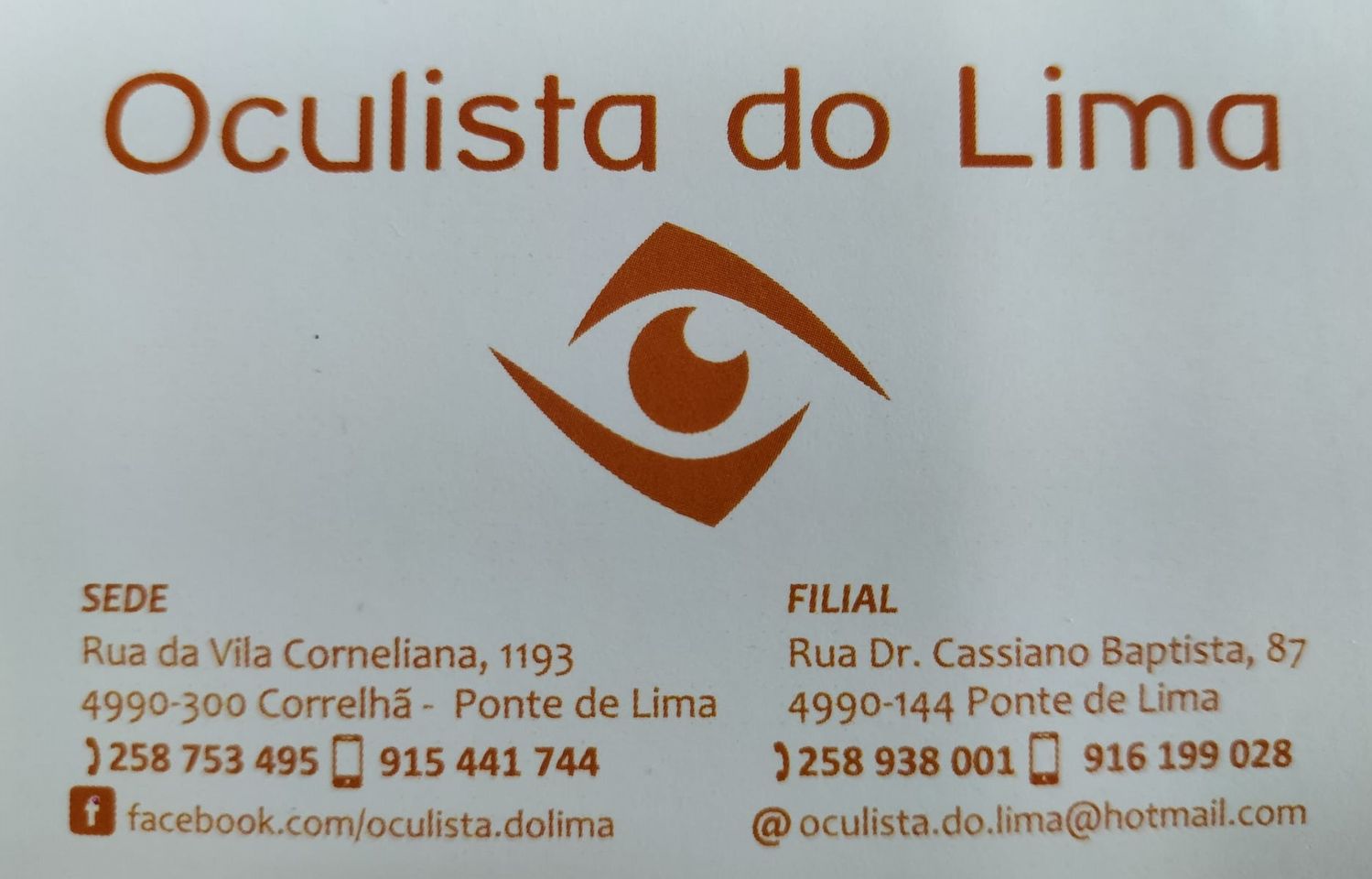 Oculista do Lima, Unipessoal Lda