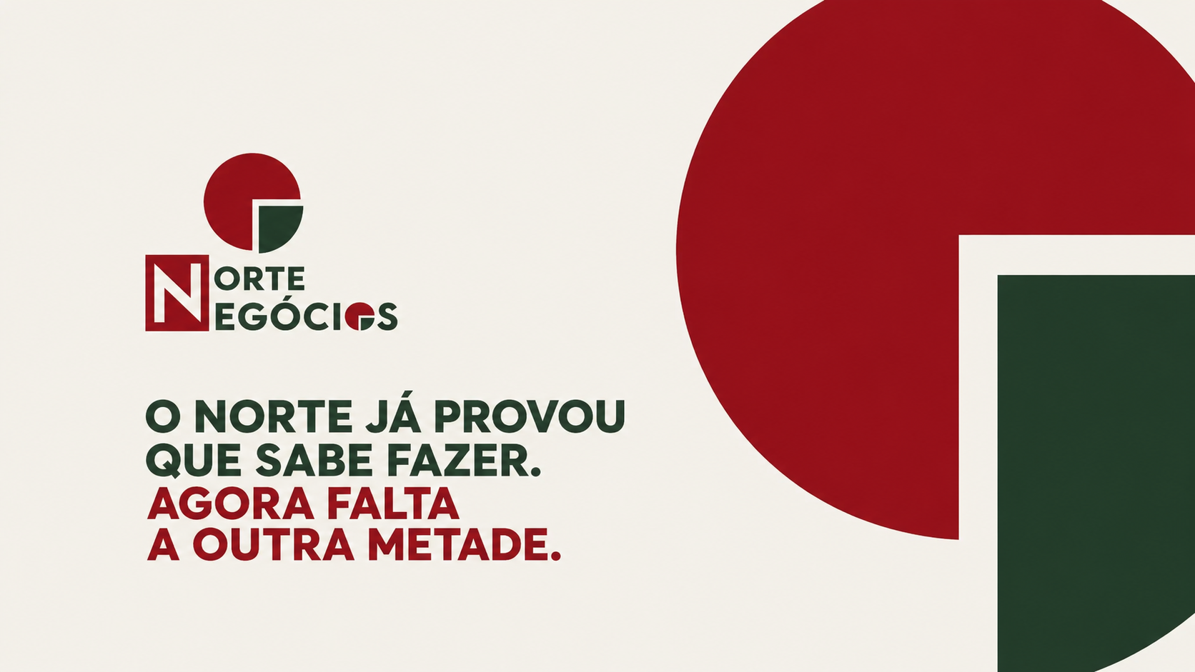 O Norte já provou que sabe fazer. Agora falta a outra metade